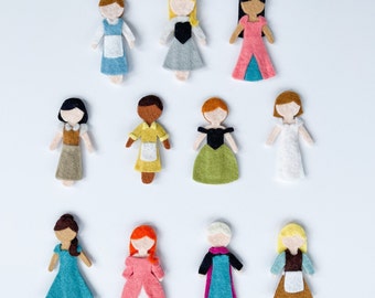No Sew Princess Dolls 2 Felt Pattern