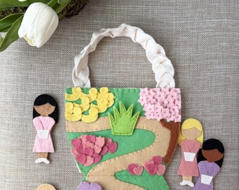 Mini Quiet Book Pattern and Templates | Easter Egg Hunt for Kids