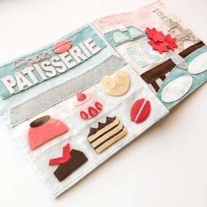 Easy Quiet Book Pattern for Beginners, Pastries in Paris