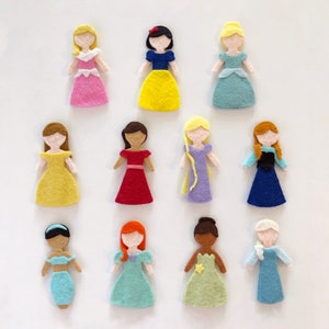 No Sew Princess Felt Dolls Pattern