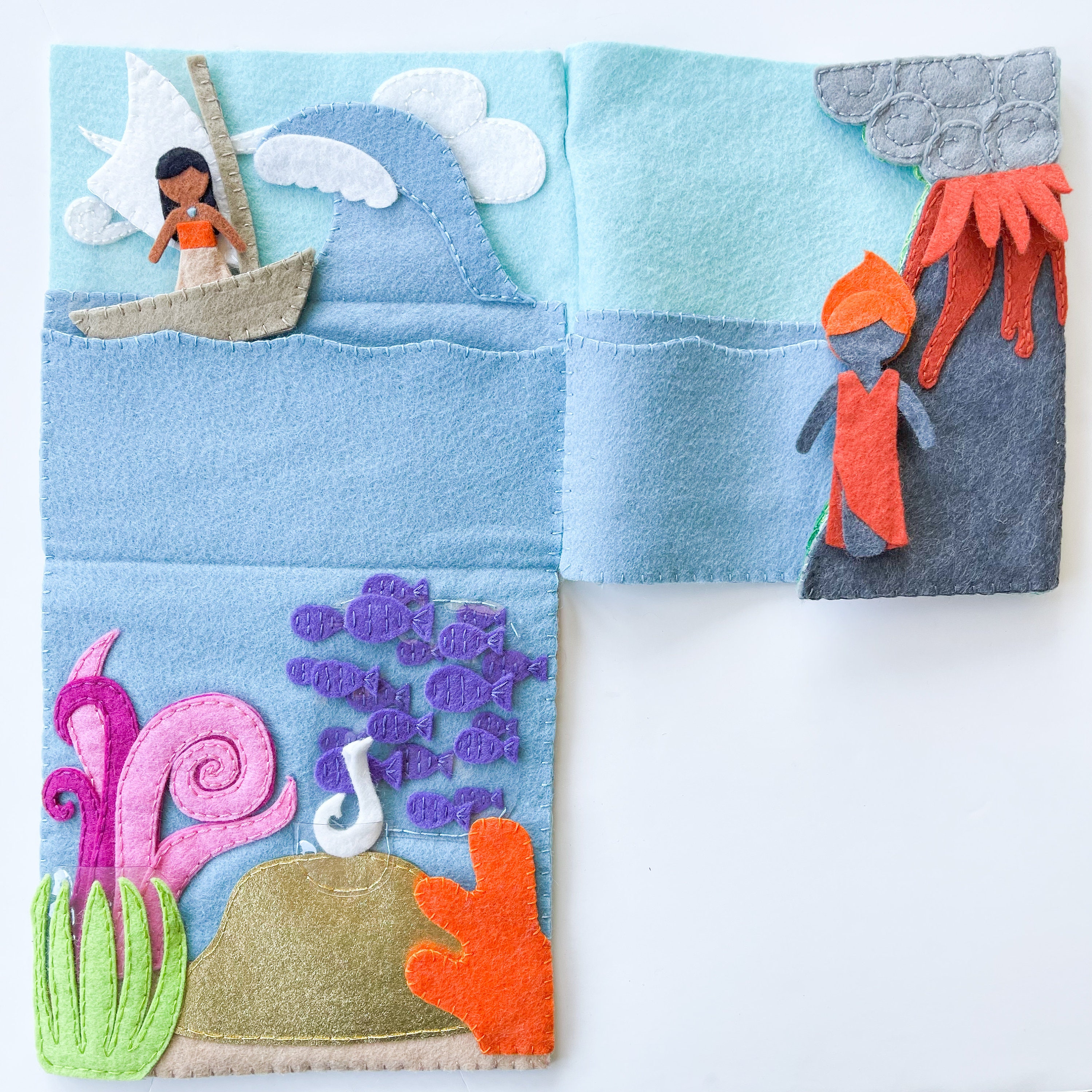 SVG Cut File Quiet Book Pattern and Templates | Sea Voyage Felt Craft ...