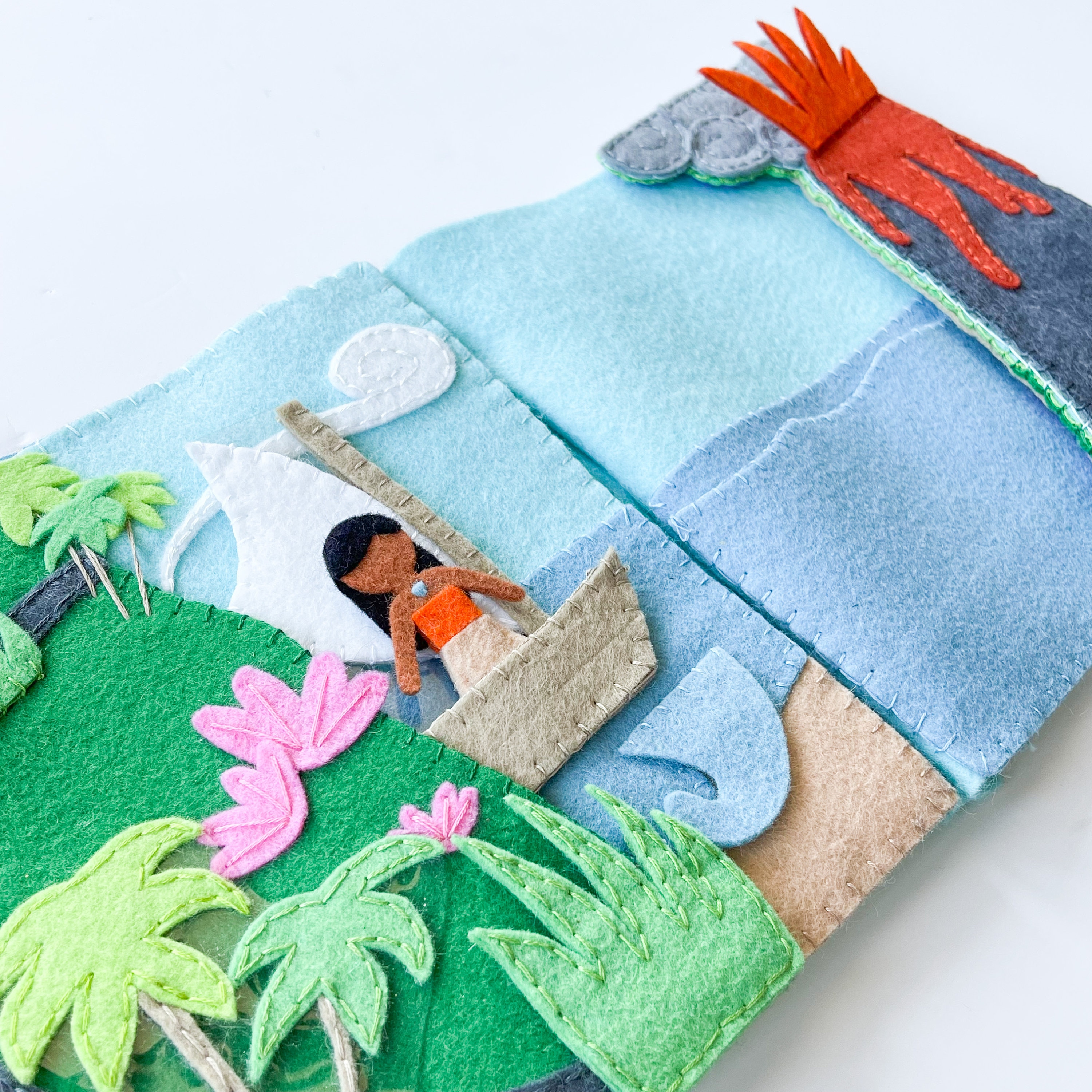 Quiet Book Pattern and Templates | Sea Voyage Felt Craft for Kids