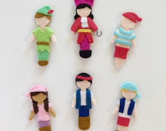 No Sew Pirate Felt Dolls