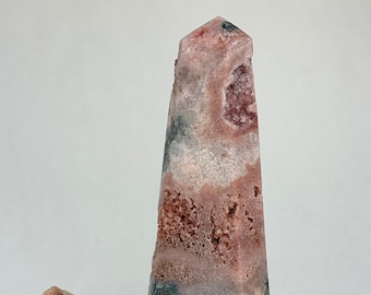 Pink Amethyst Crystal Tower: Heart Chakra Healing Stone
