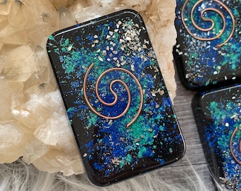 Orgonite® Cell Phone EMF SHIELD with Copper Spiral- Orgone Generator®