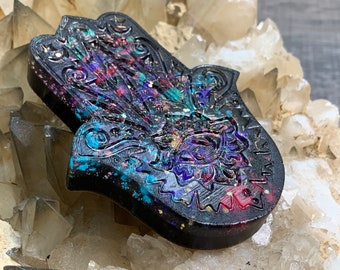 Orgonite® Hamsa TOWER BUSTER - EMF 5G Protector - Sacred Geometry