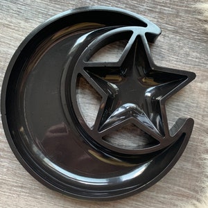 Stars and Moon Orgonite® Trinket Dish - Jewelry Box - Resin Tray for Tumbled Stones, Natural Crystals, Orgonite® Pendants and Copper Rings