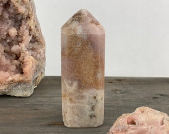 Pink Amethyst Crystal Tower: Heart Chakra Healing Stone