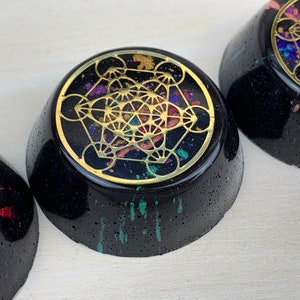 Orgonite® Towerbuster - Metatron&#39;s Cube Colorsplash Mini