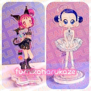 Ojamajo Doremi Aiko & Onpu acrylic stands