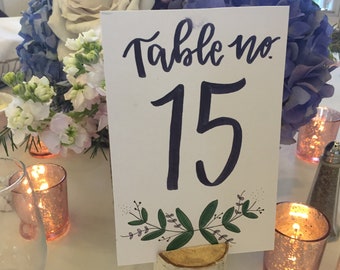 Wedding Table Numbers