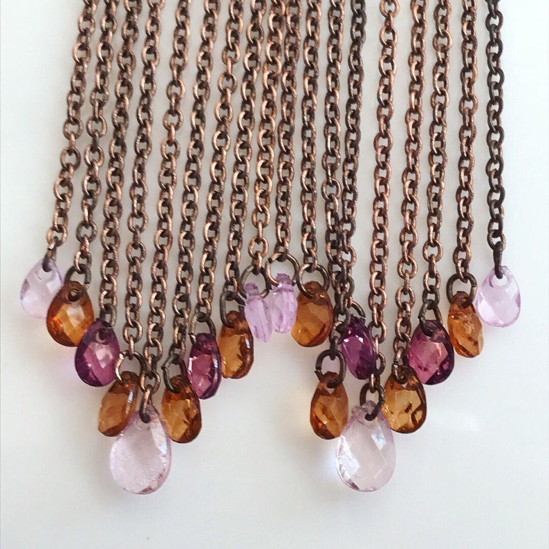Vintage earrings in Oriental style Long Earrings with Chains Costume jewelry for women