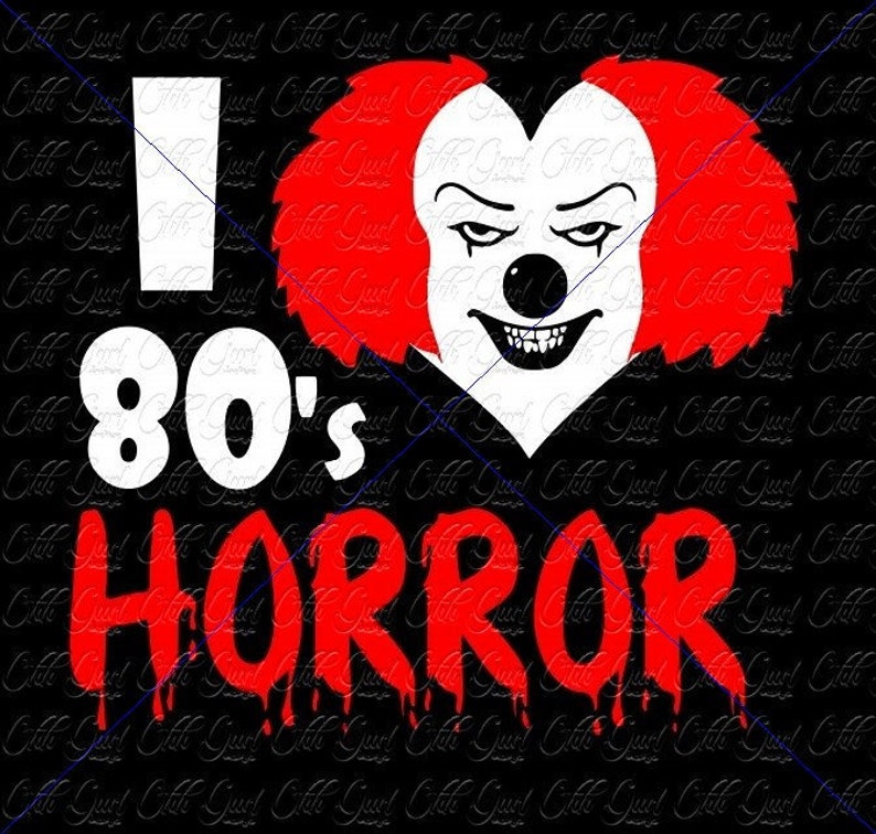 Download I love 80's Horror Digital File SVG JPEG PNG It | Etsy