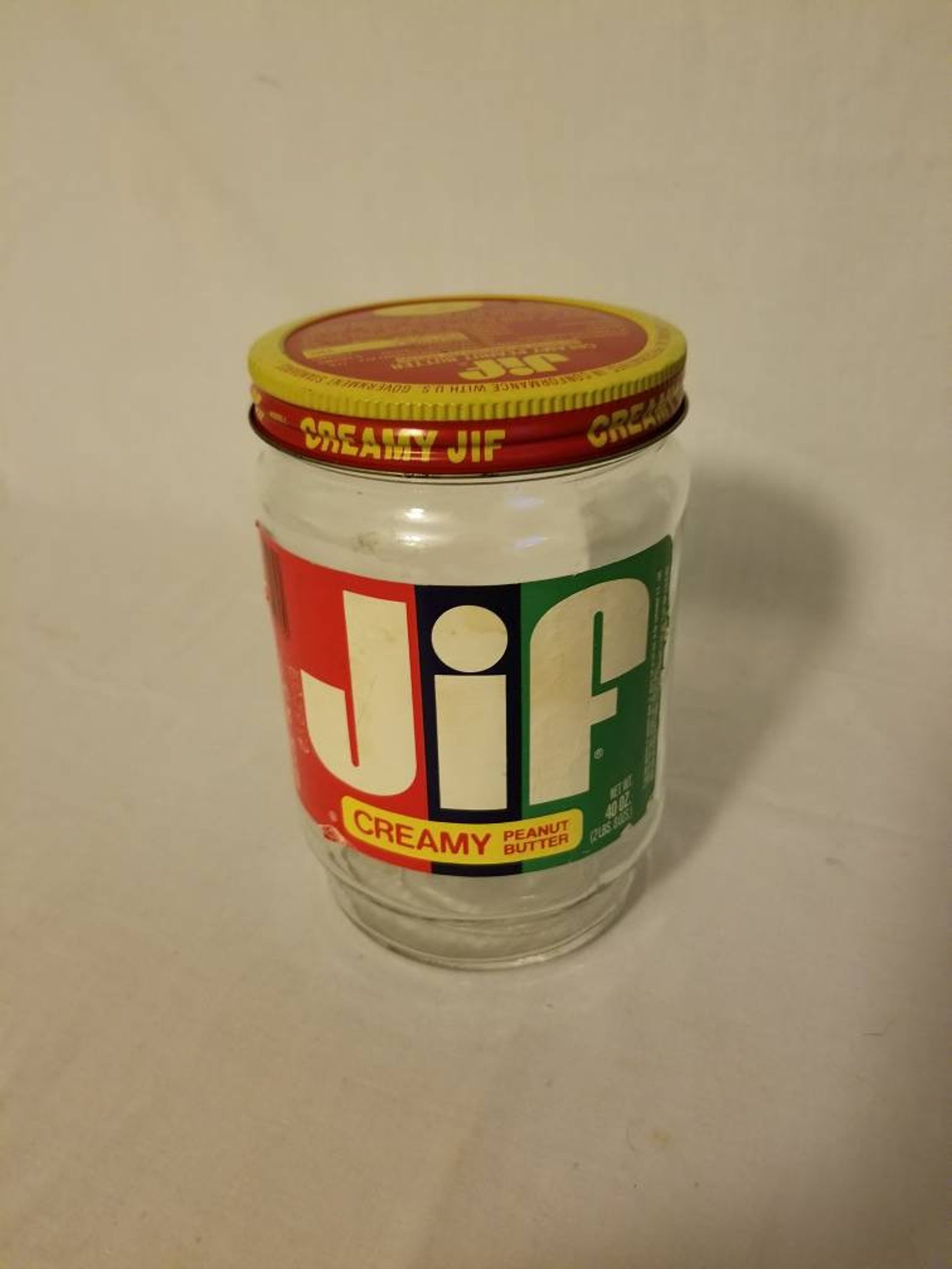 Jif creamy peanut butter jar Etsy