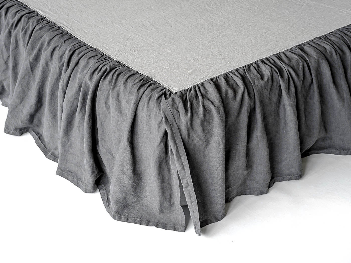 Sale / Linen Bed Skirt / Flax Linen Bedskirt / Handmade Dust Etsy