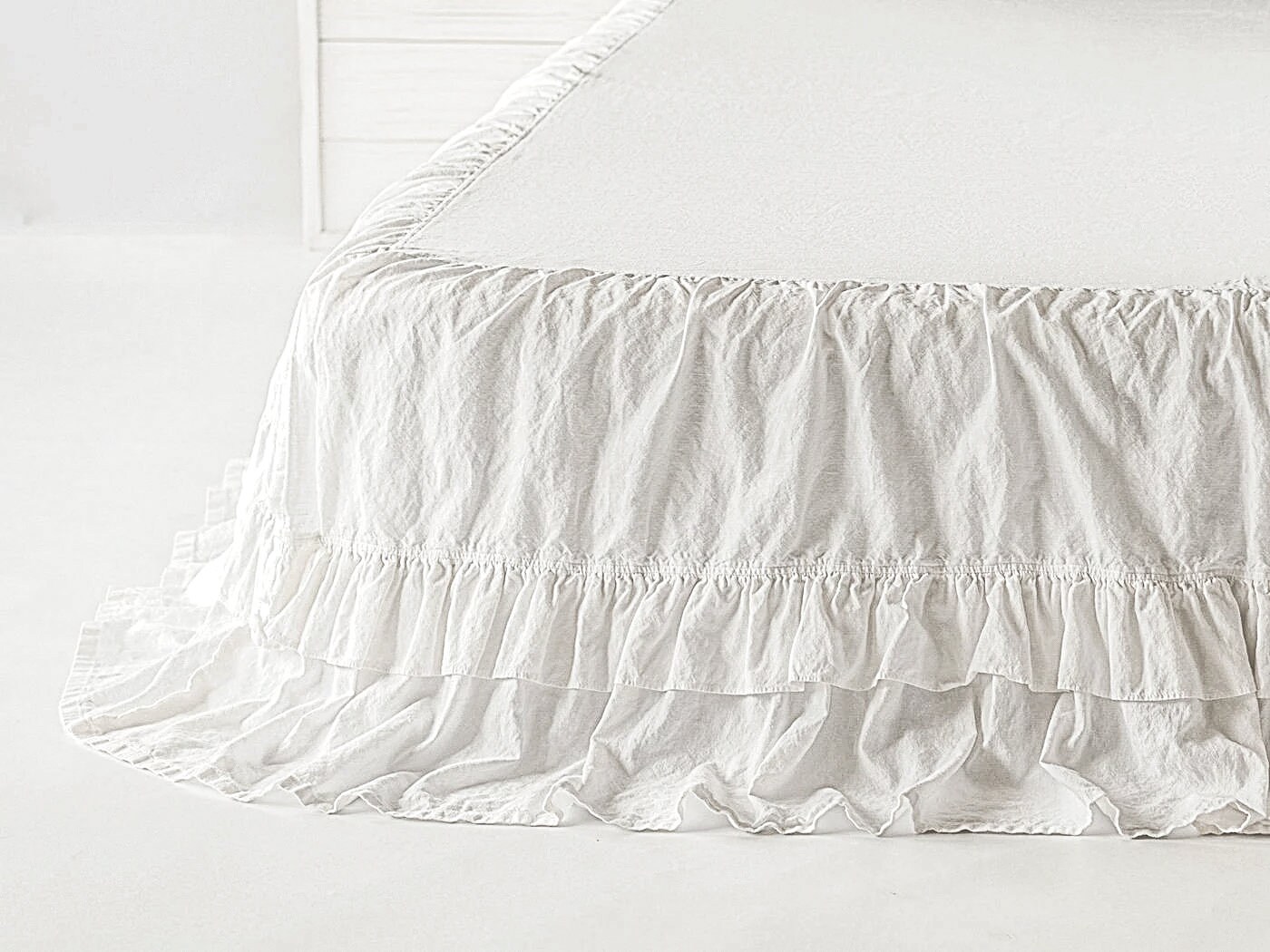 Sale /Linen Bed Skirt /Flax Linen Bedskirt /Dust Ruffle Etsy