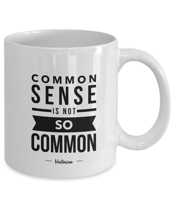 Common Sense Funny Novelty Mug Coffee Cup Work Gift