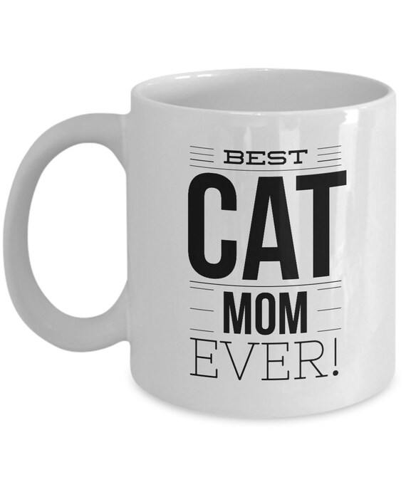 best cat mom ever coffee mug