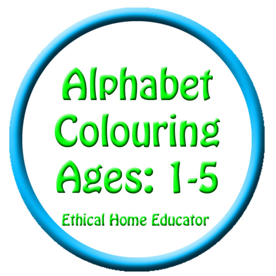Alphabet Colouring Sheets Printable - Etsy