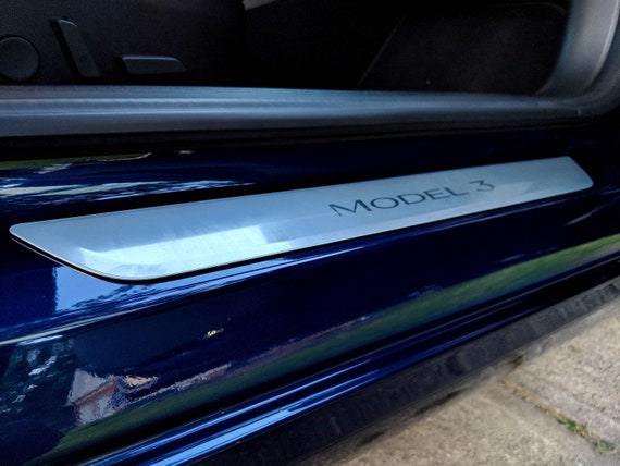 EDOU Tesla Model 3 Door Sill Protector,Sill Wrap Kit Protection Accessory for Tesla Model 3 Clear