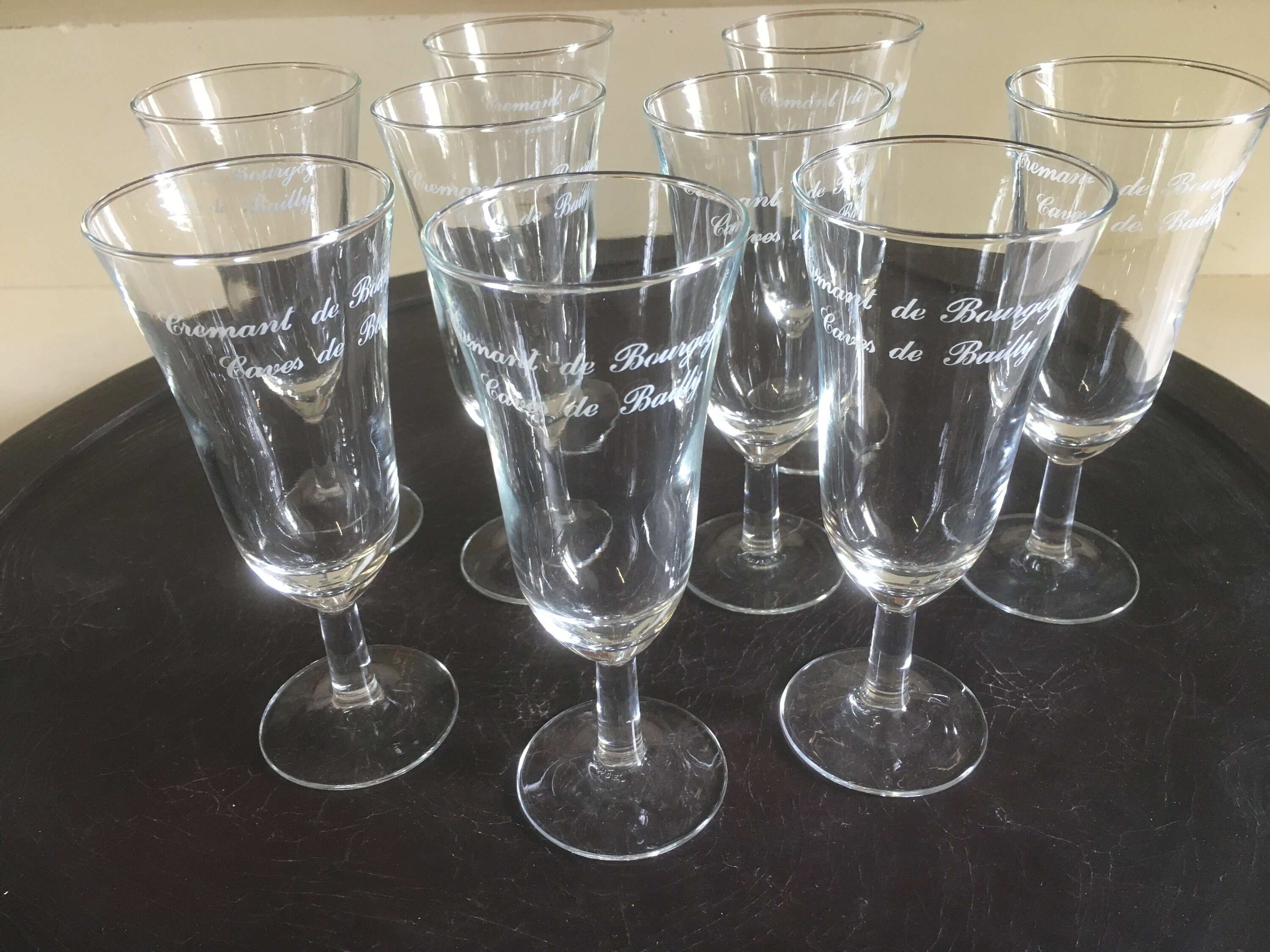 Verres à Vin Mousseux Luminarc, Crémant de Bourgogne, Grottes Du Bailly, Ensemble Neuf