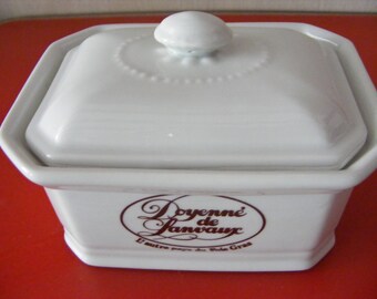 Apilco Pate de Foie Gras Terrine, White Porcelain, Doyenne de Lanvaux, Procanar, Perfect