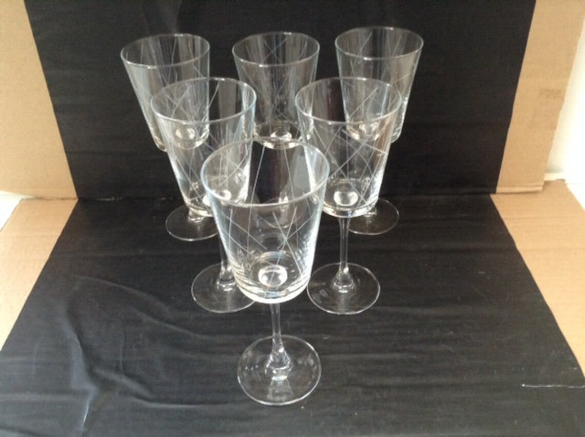 Luminarc Arc Large Wine Glasses Set of Six Etsy
