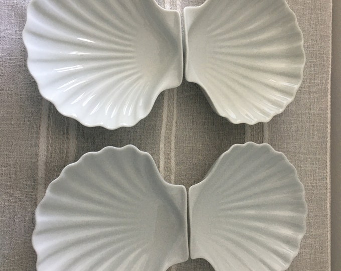 Shell Seafood Starter Plates, Set of Four, Tradition CNP, French ...