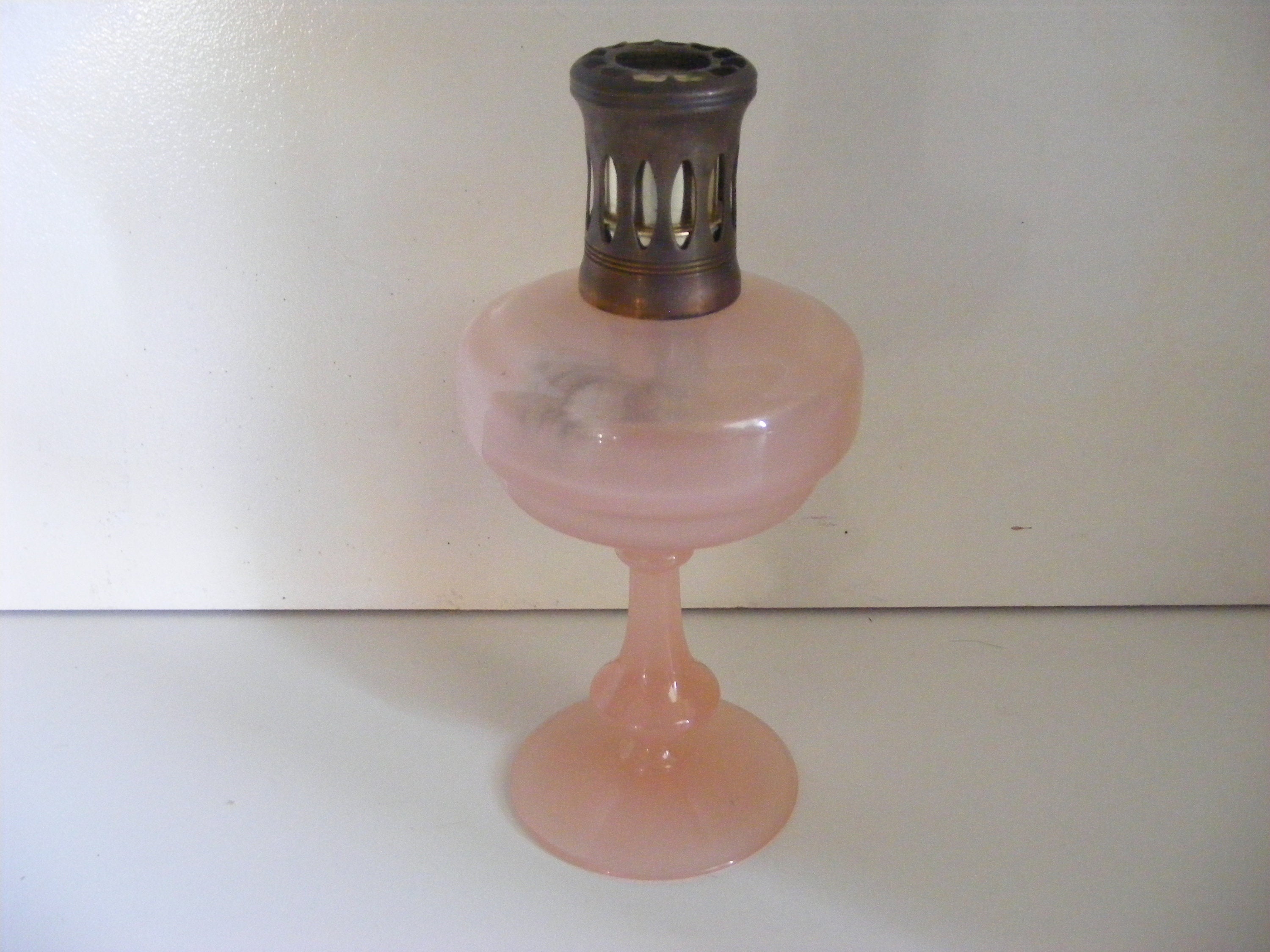 Français Vintage Lampe Berger | Lampe de Berger, à Parfum Catalytique, Opaline Rose - Très Rare