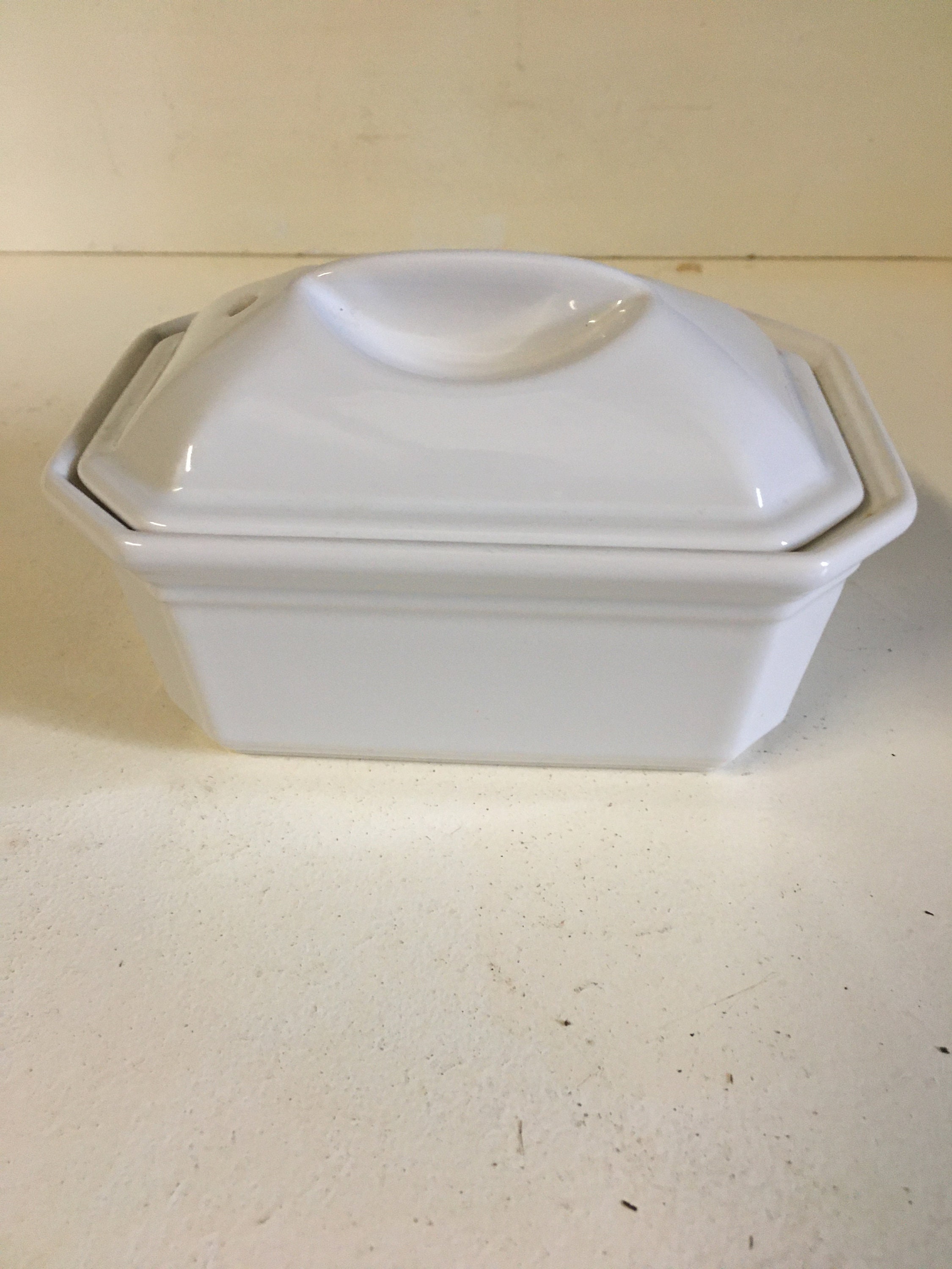 Français Terrine de Pâté/Beurre Vintage Revol, Lidded, Made in France Milieu Du Siècle