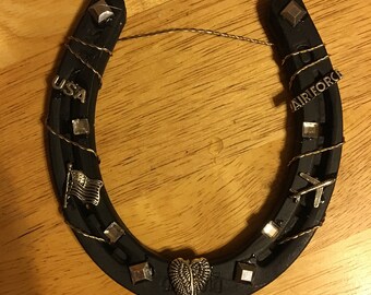 Decorated horseshoes | Etsy