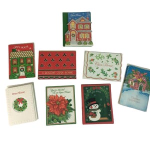 Hallmark Weihnachten Tag der offenen Tür Einladungen Amerikanische Grüße Vintage u Lot 63 Karte