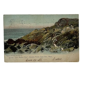 Stara pocztówka topograficzna Eastern Point Cape Ann Massachusetts, opublikowana w 1908 r.