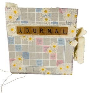 Handmade Junk Journal Hard Custom Game Board Cover Includes Removable Ephemera u