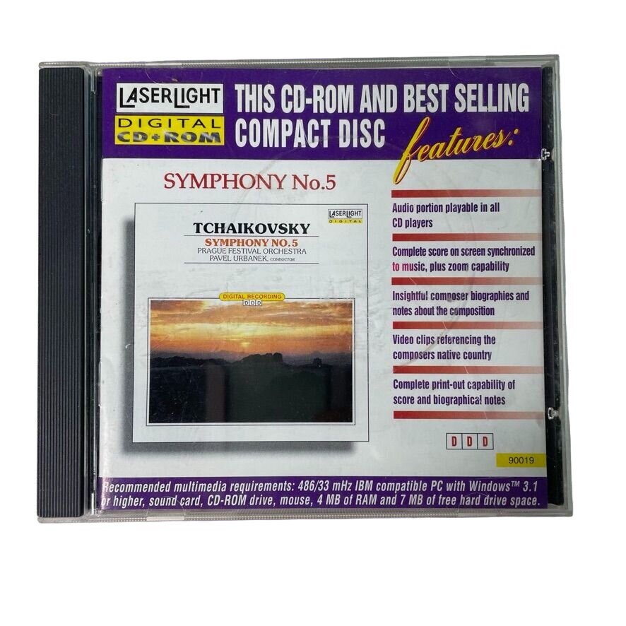 Vintage Tchaikovsky Symphony No 5 Classical Audio Music CD 5 Audio Tracks u 1995