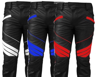 Handcrafted Men's Leather Designer Pants For Winter and Gifting, Rider Motorcycle Party Clubing Pant