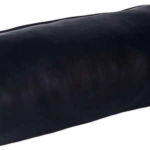 Handgemaakt, handgemaakt met liefde leren kussen KUSSEN RONDE bolster vorm hoes Housewarming cadeau voor jubileum yoga nekrolhoes CBP1