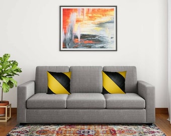 Handmade Genuine Leather Cushion Cover: Designer Throw Pillow Case