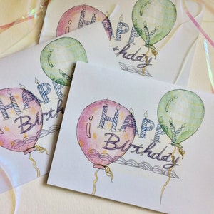 Birthday Balloons Card