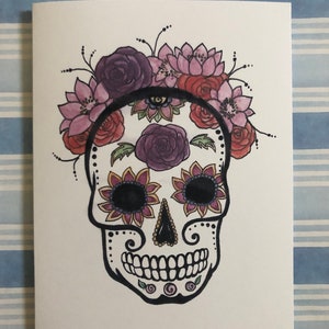 Crâne de sucre floral