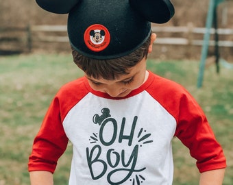 Oh Boy toddler | youth baseball tee