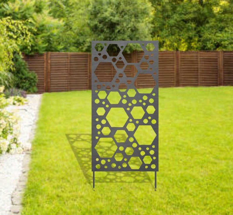 Vesta Metal Trellis/privacy Screen Etsy
