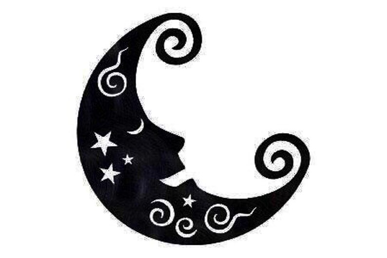 Man in the Moon Metal Wall Art Etsy