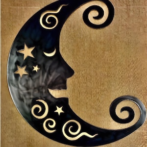 Man In The Moon - Metal Wall Art