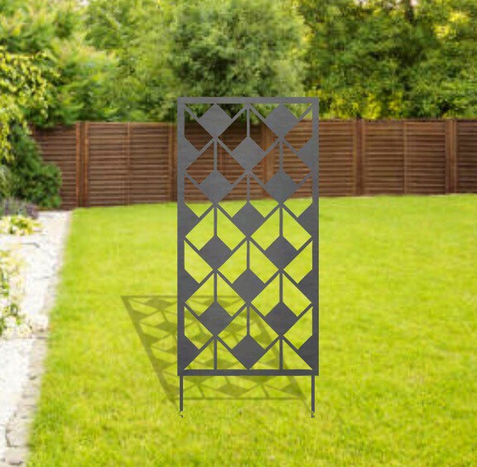 Portland Metal Trellis/privacy Screen Etsy