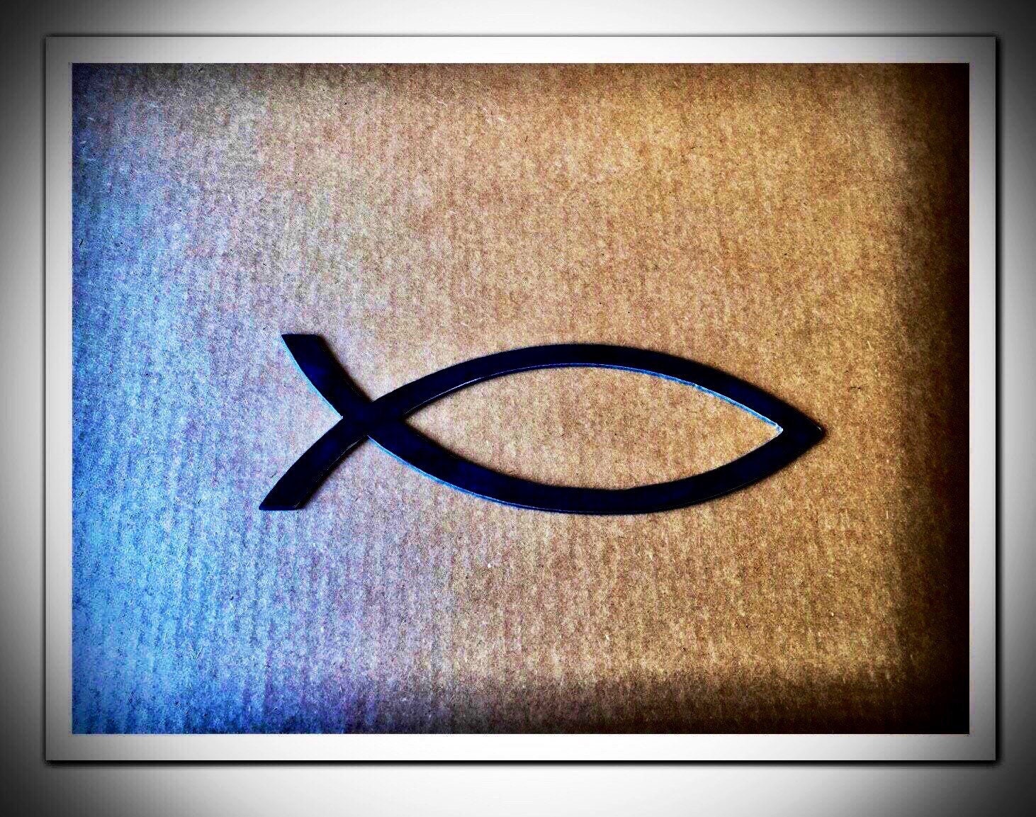Christian Fish Metal Wall Art Etsy