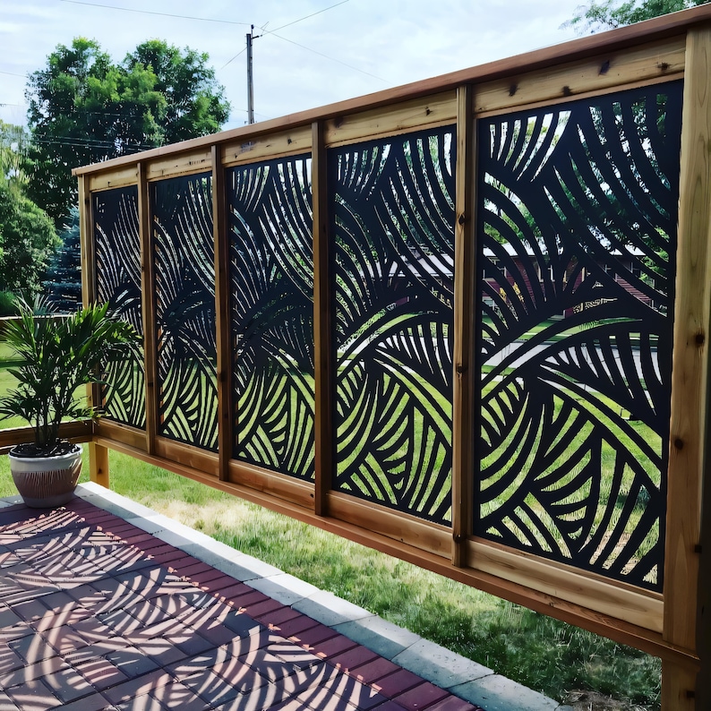 outdoor metal screen panels
