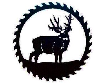 Big Buck Sawblade - Metal Wall Art