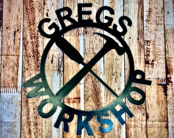 Custom Name Workshop Sign