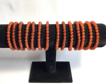 6mm Carnelian Beaded Stretch Bracelets Check Lower Price